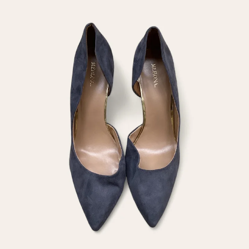 Low-key Luxury Shoes Heels Stiletto By Merona In Grey, Size: 11