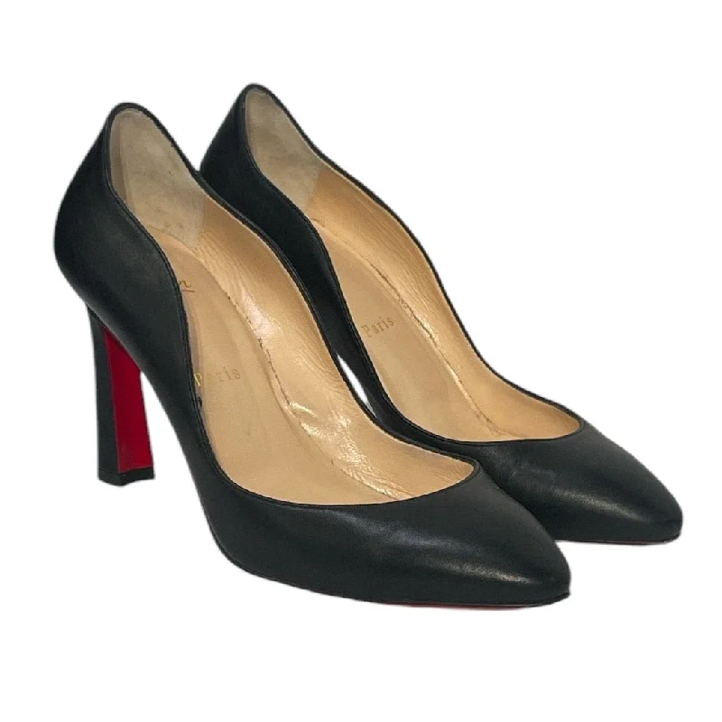 Comfortable And Simple Christian Louboutin/Heels/EU 38/Leather/BLK/