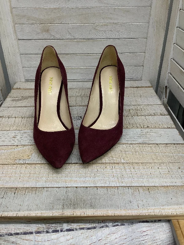 Comfortable Design Shoes Heels Stiletto By Nine West In Red, Size: 6.5