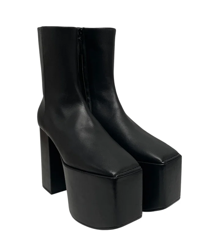Free and comfortable BALENCIAGA/Heels/EU 37.5/Leather/BLK/LOOK LKE KISS BOOTS