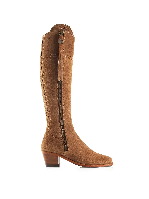Luxury and fashionable Heeled Regina (Regular Fit) - Tan Suede