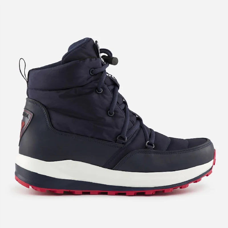 Boutique display Women's Podium Boots In Navy