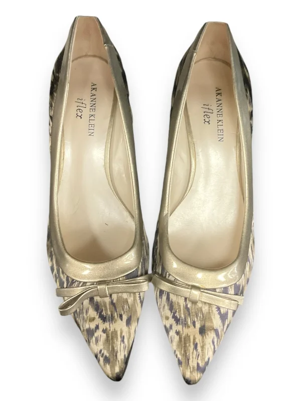 Elegant Tailoring Shoes Heels Stiletto By Clothes Mentor In Animal Print, Size: 7.5