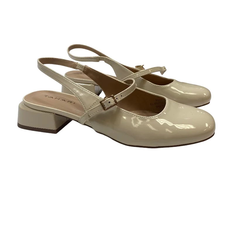 Design And Tailoring Shoes Heels Block By Tahari By Arthur Levine In Cream, Size: 8
