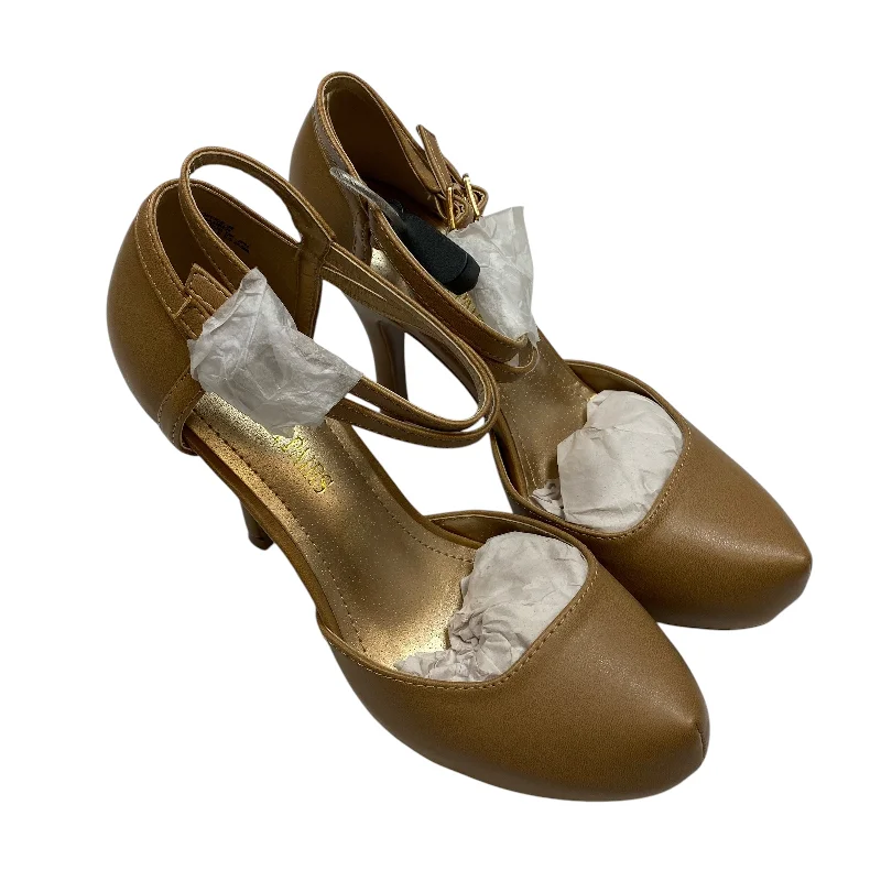Noble Temperament Shoes Heels Stiletto By Dream Pairs In Tan, Size: 7.5
