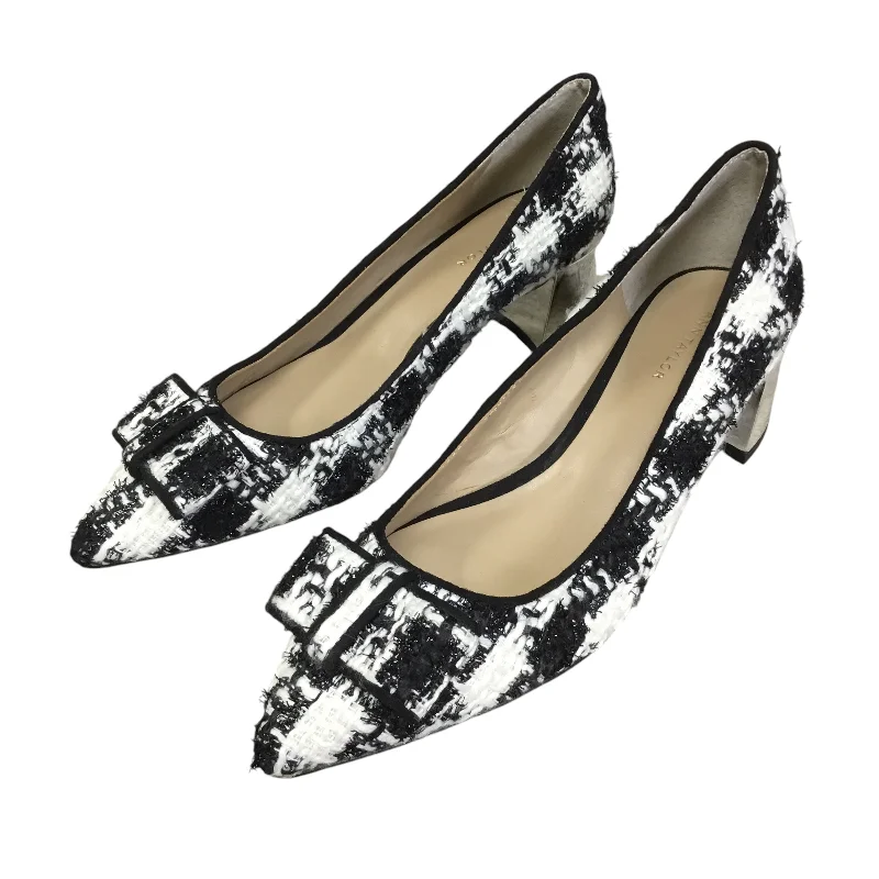 End Of The Year Shoes Heels Block By Ann Taylor In Black & White, Size: 6