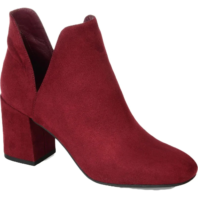 Printed pattern Journee Collection Womens Gwenn Faux Suede Square Toe Booties