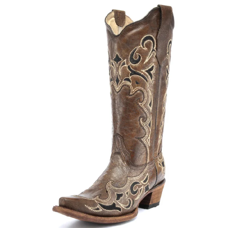 Trendy and versatile Women's Circle G Side Embroidery Snip Toe Western Boots (Honey)