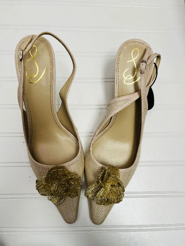 Sports litigation style Shoes Heels Stiletto By Sam Edelman In Cream, Size: 10