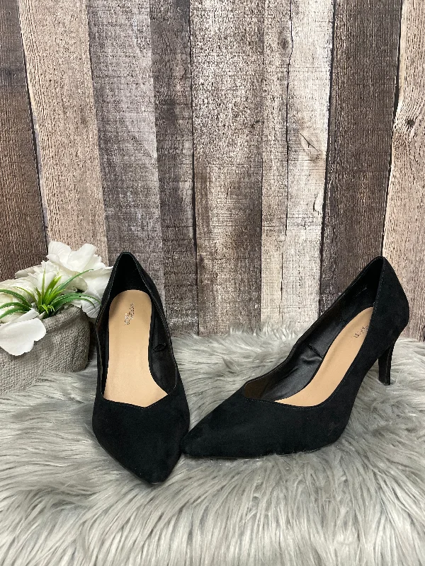 Nightclub Style Shoes Heels Stiletto By Morgan Taylor In Black, Size: 9.5