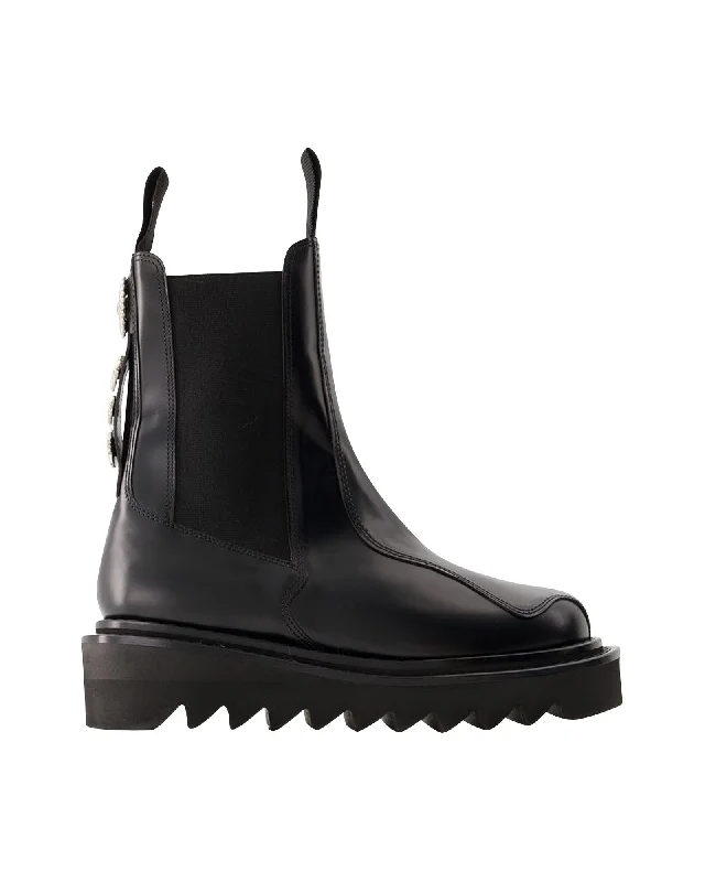 Knowledge And Elegance Aj1146 Boots - Toga Pulla - Leather - Black