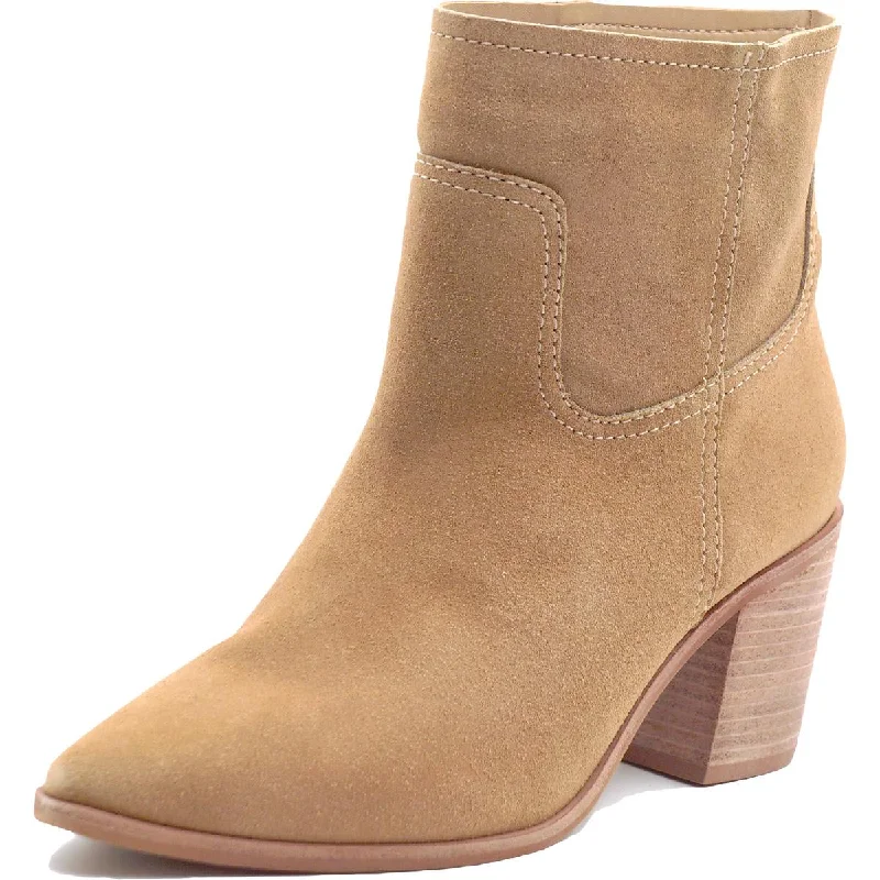 Elegant Style KAANAS Womens Pigato Suede Pointed Toe Ankle Boots