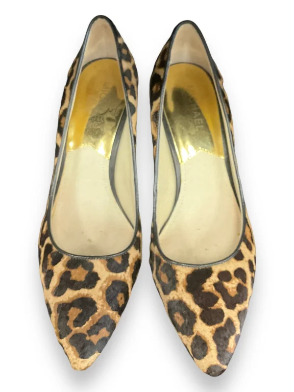 British casual Shoes Heels Stiletto By Michael By Michael Kors In Animal Print, Size: 7.5