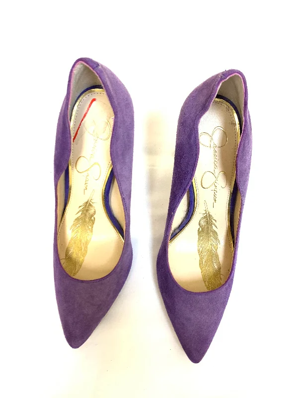 Fashionable and versatile Shoes Heels Stiletto By Jessica Simpson In Purple, Size: 7