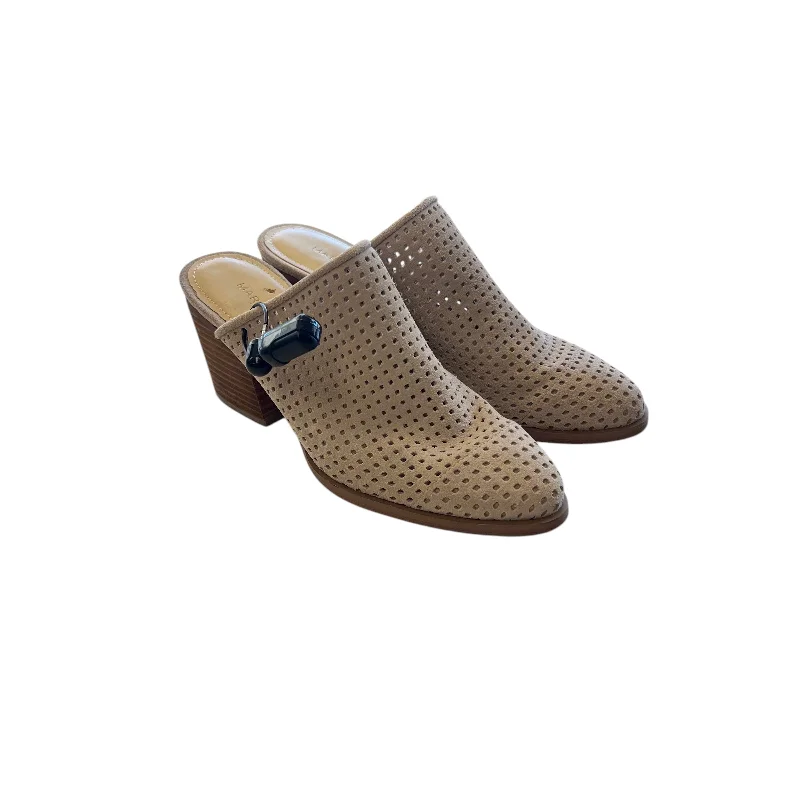Avant-garde trend Shoes Heels Block By Marc Fisher In Tan, Size: 6