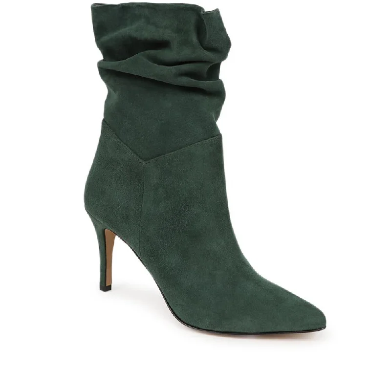 Comfortable and simple Luisa Leather Stiletto Heel Boots - LUISA / 324 250