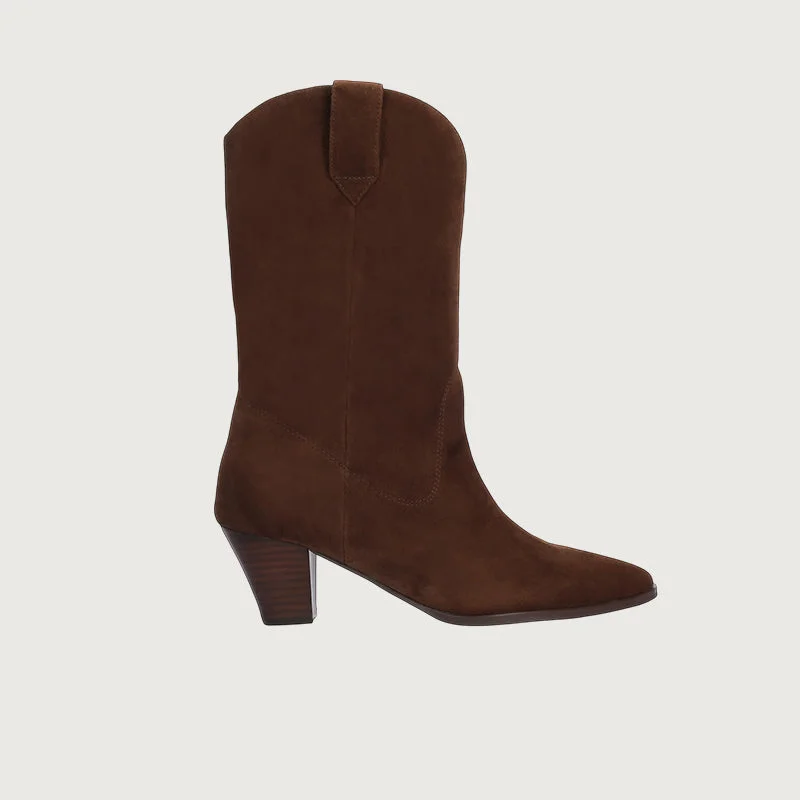 Designer Style Bibi Lou Flavia Brown Suede Boots