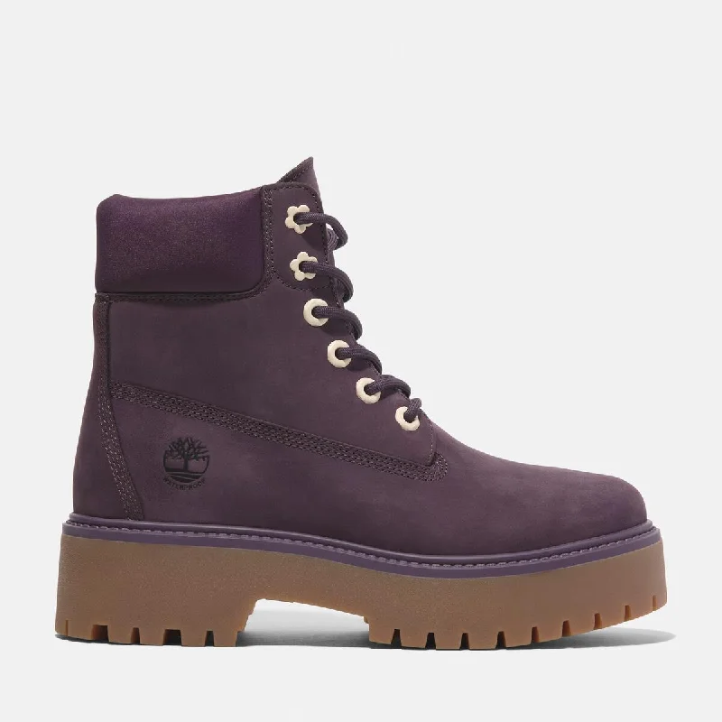 Simple research Women's Stone Street 6-Inch Waterproof Boot