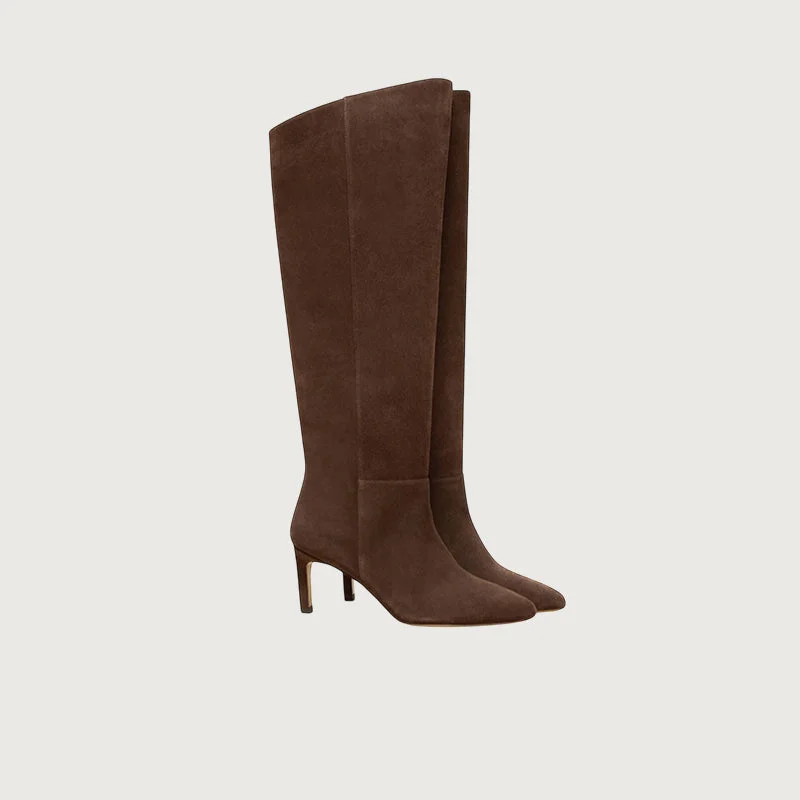New Products Rivecour N°721 Brown Suede Tall Boots