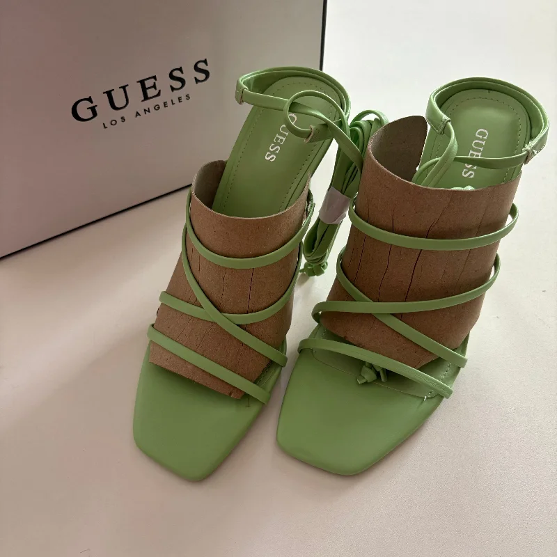 Comfortable And Simple Shoes Heels Stiletto By Guess In Green, Size: 7.5