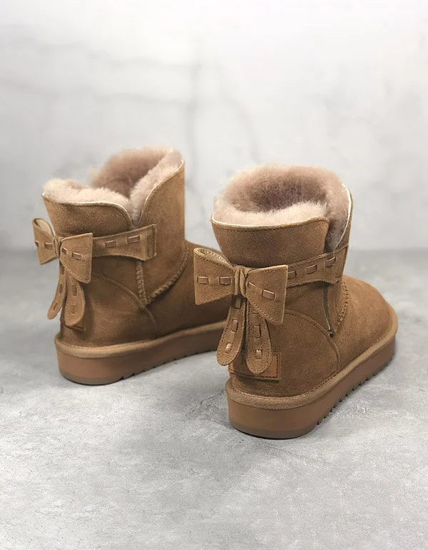 Wearable At Home Or Out OBIONO Suede Non-slip Winter Snow Boots