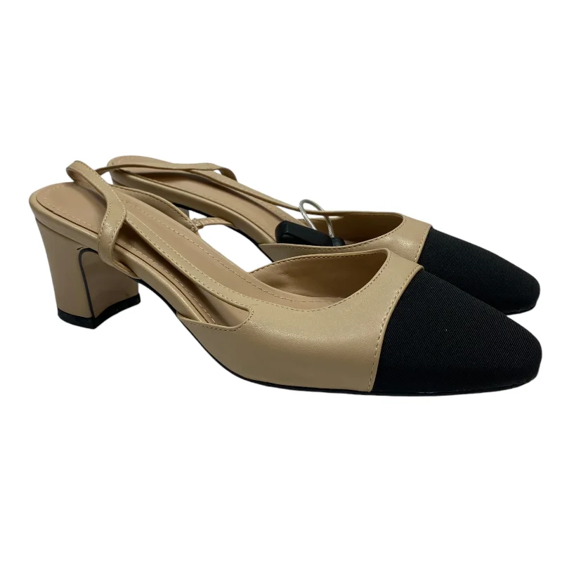 Cool Breeze At Night Shoes Heels Block By Clothes Mentor In Tan, Size: 8