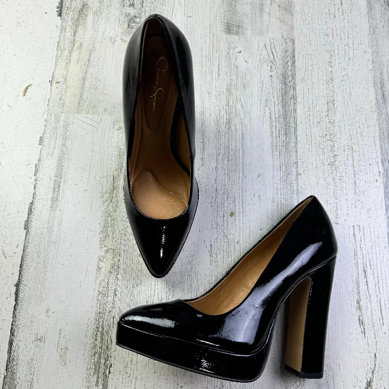End Of The Year Shoes Heels Block By Jessica Simpson In Black, Size: 7.5