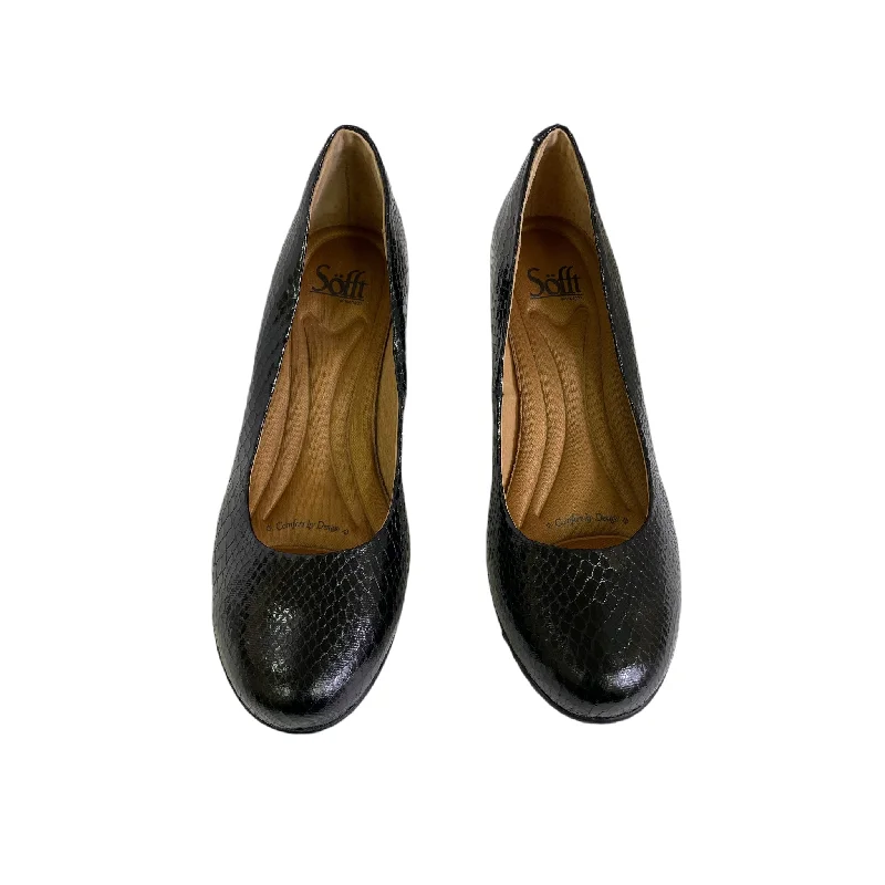 Fun and cute Shoes Heels Block By Sofft In Black, Size:8.5