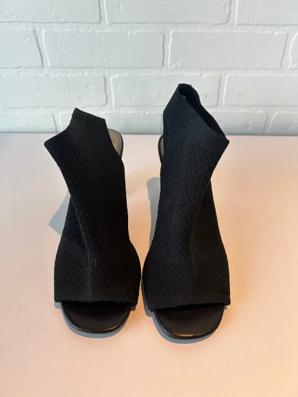 Minimal Style Shoes Heels Block By Impo In Black, Size: 9