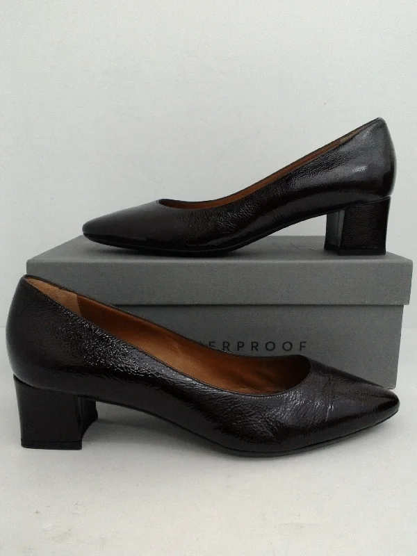 Diamond Series Aquatalia Women's Pasha Naplak Wine patent Heels Size 10 M