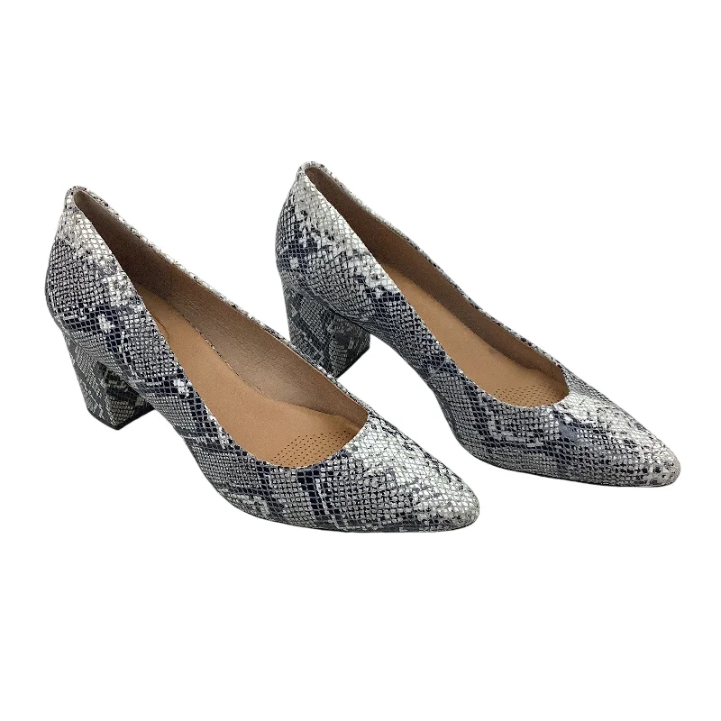 Innovative Design Shoes Heels Block By Corso Como In Snakeskin Print, Size: 11