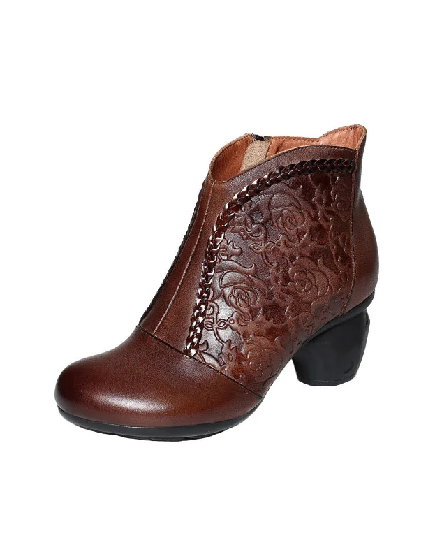 Independent design Autumn Winter Retro Comfortable Chunky Boots | Gift Shoes