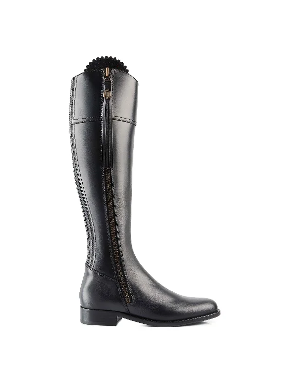 New Products Regina (Regular Fit) - Black Leather