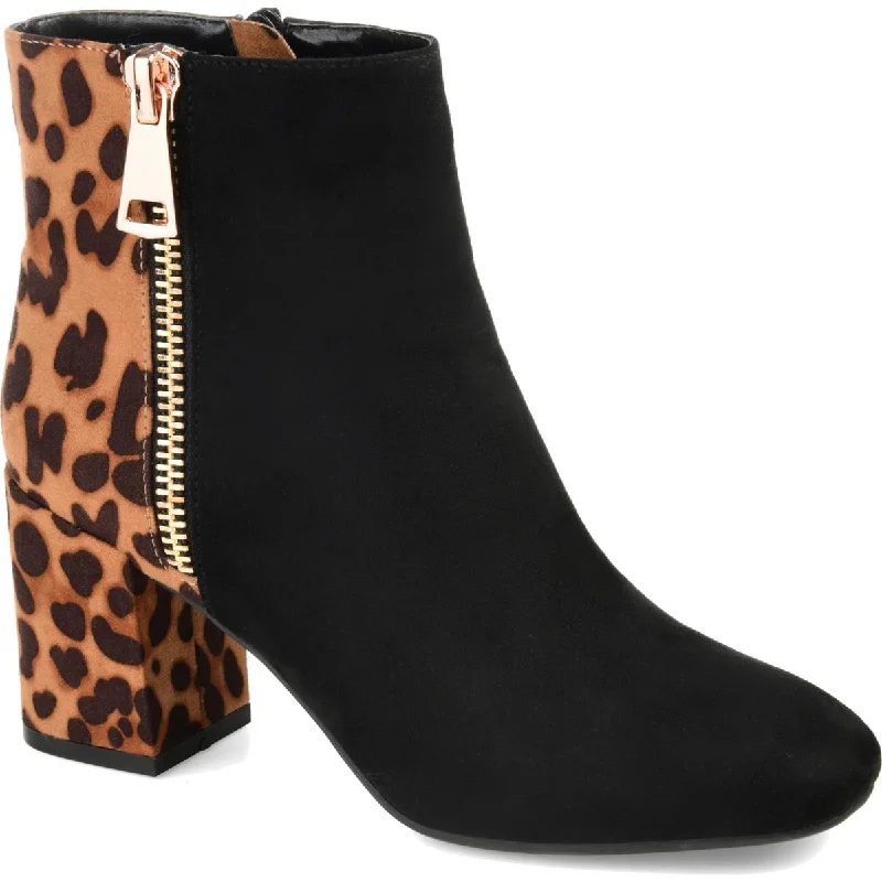 Customized Version Journee Collection Womens Sarah Mixed Media Booties Ankle Boots
