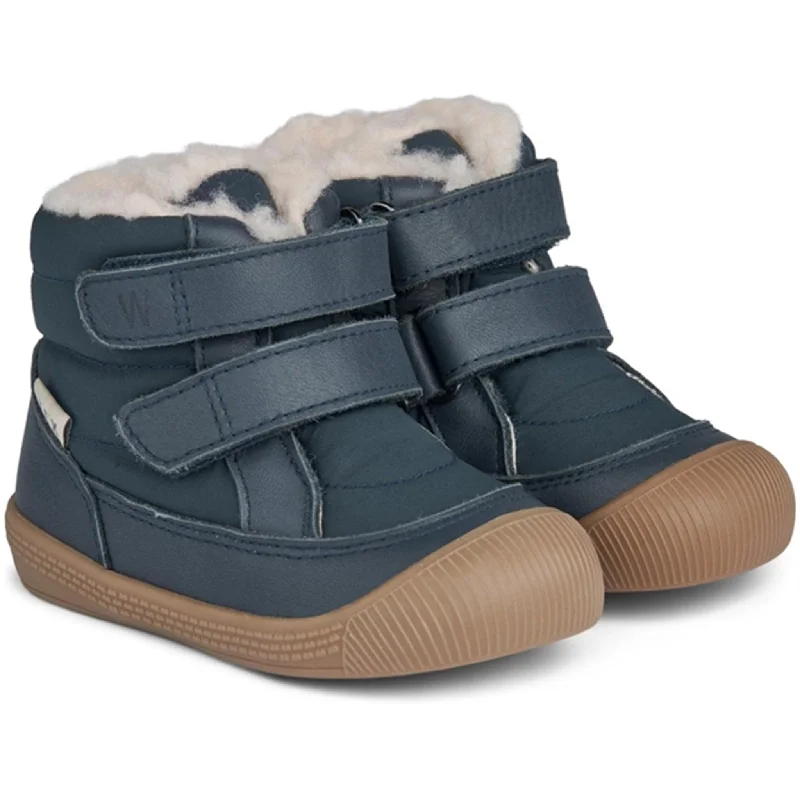 Avant-garde trend Wheat Winter Boots Daxi Wool Tex Navy