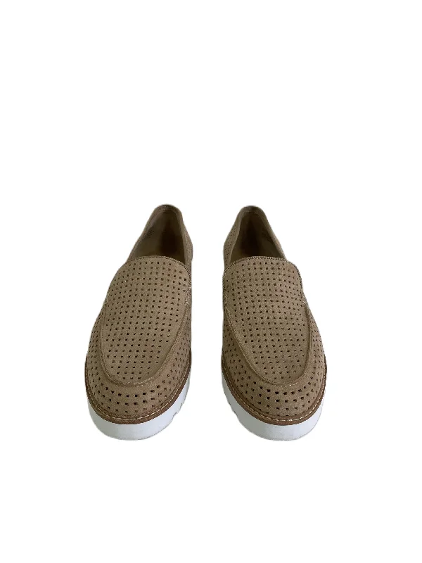 Dynamic Fashion Shoes Heels Block By Franco Sarto In Tan, Size: 6.5
