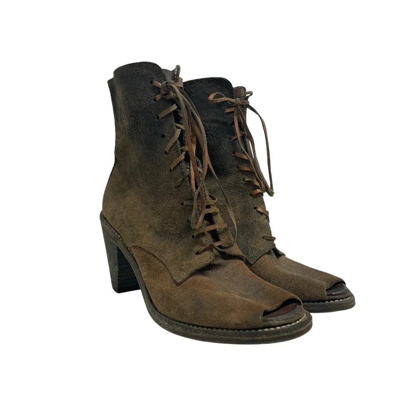 Casual Street GUIDI/Heels/US 6.5/Suede/KHK/open toes