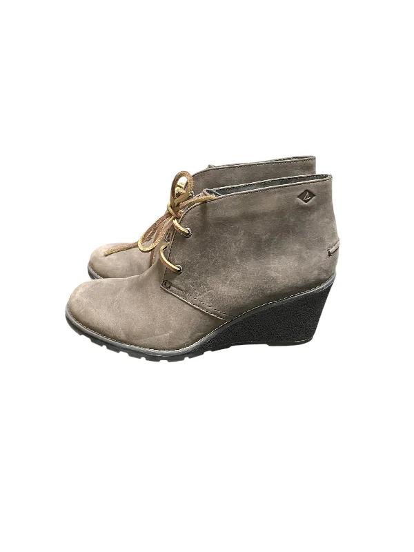 Sweet breath Shoes Heels Block By Sperry In Brown, Size: 9.5