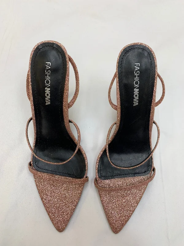 Minimal Style Shoes Heels Stiletto By Fashion Nova In Pink, Size: 10