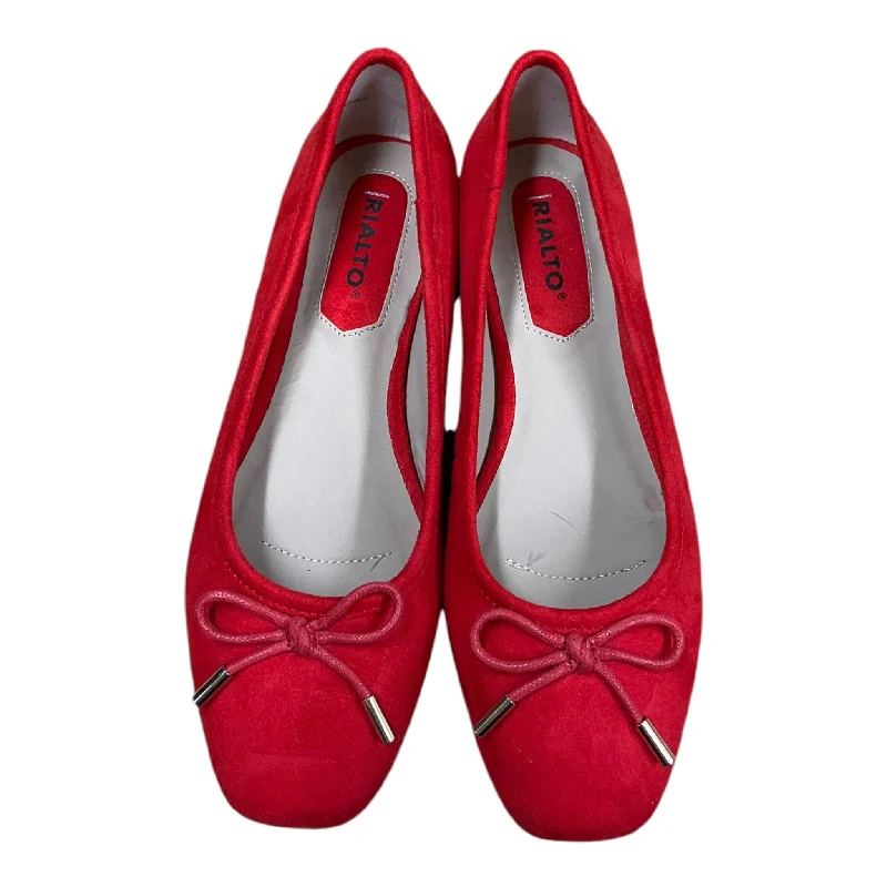 Sports Fitness Wear Shoes Heels Block By Rialto In Red, Size: 8.5