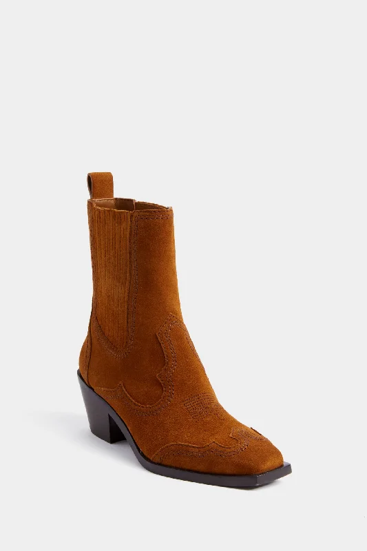 Sweet breath Cacao Split Suede Agnes Boots