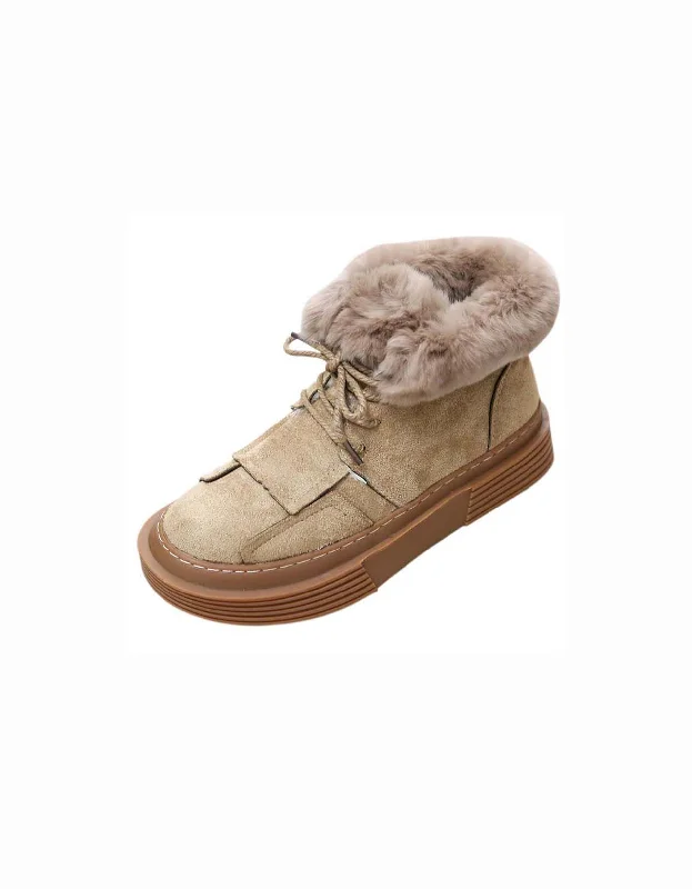 Comfortable and simple Winter Fleece Snow Boots