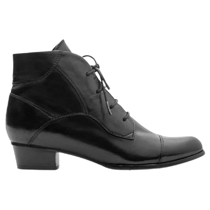 High-quality Fabrics Regarde Le Ciel Stefany 123 Black Glove Leather Boot (Women's)