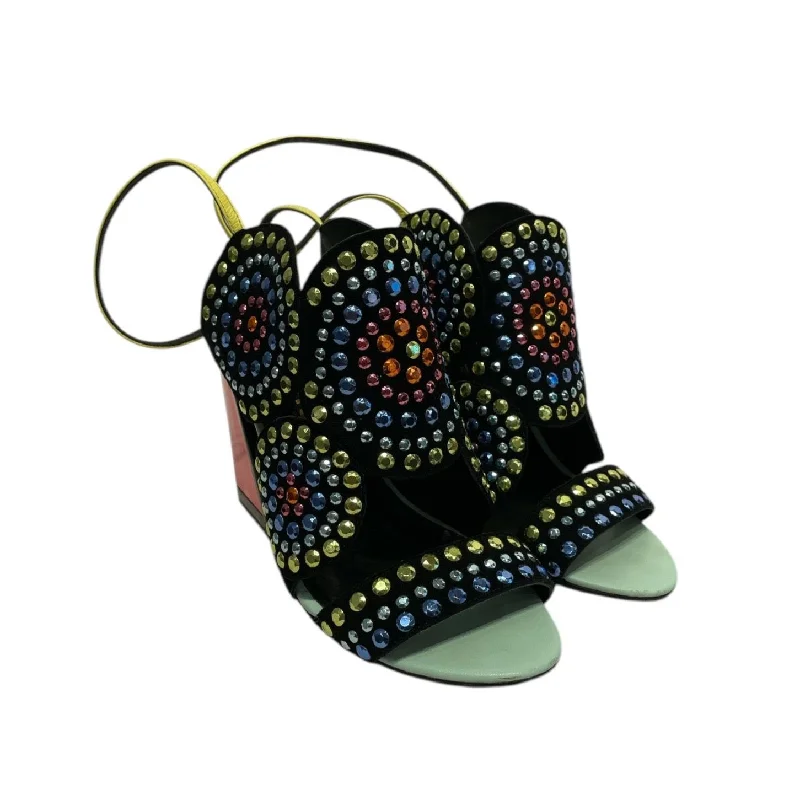 Street Fashion Kat Moconie/Heels/US 8/Iridescent/Leather/MLT/DIAMOND HEELS