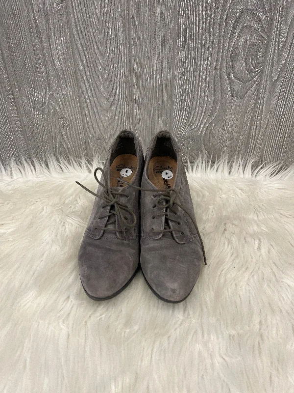 Fun and cute Shoes Heels Block By Clarks In Grey, Size: 8