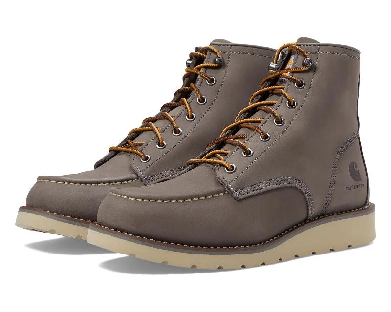 Romantic And Fresh Women's 6" Moc Toe Wedge Boot