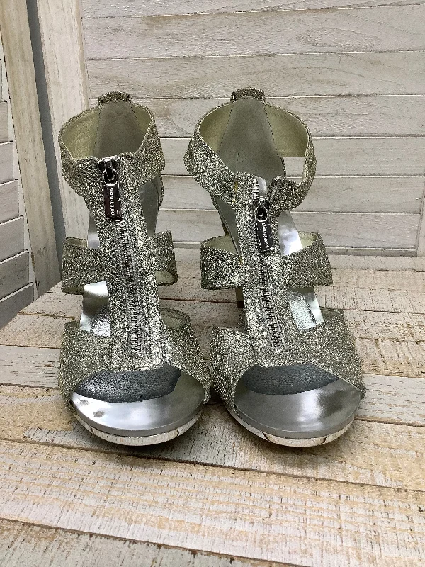Knowledge And Elegance Shoes Heels Stiletto By Michael Kors In Silver, Size: 9.5