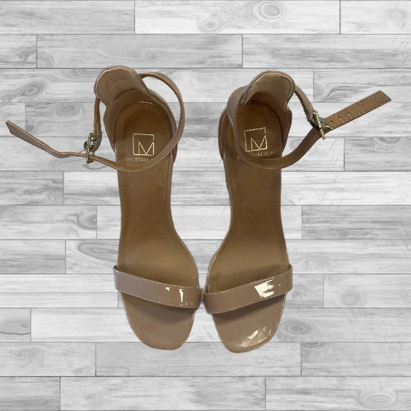 Beautiful Romance Shoes Heels Stiletto By Material Girl In Tan, Size: 6.5