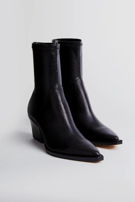 Mid-length Style Black Rutger Booties