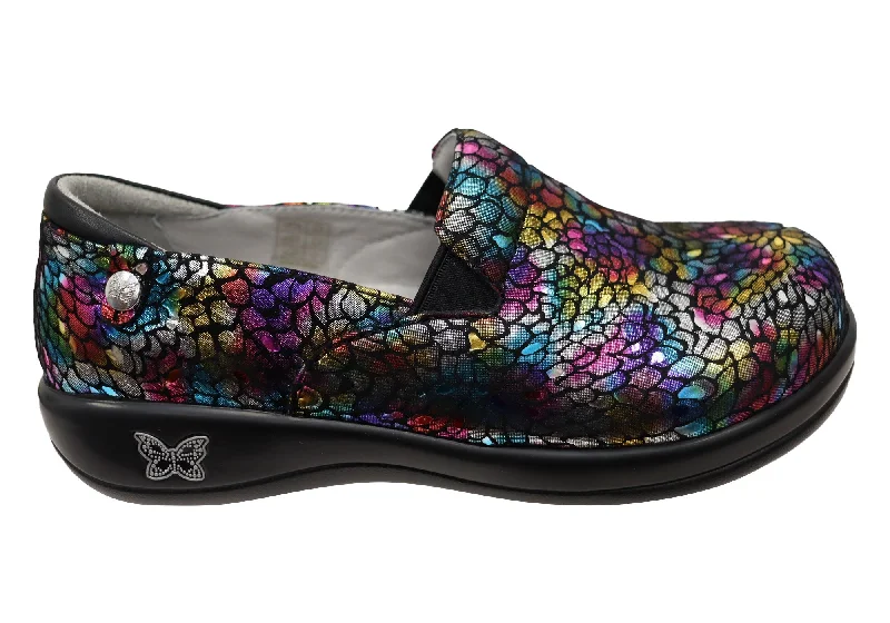 Mid-length Style Alegria Keli Minnow Rainbow Womens Comfortable Leather Shoes